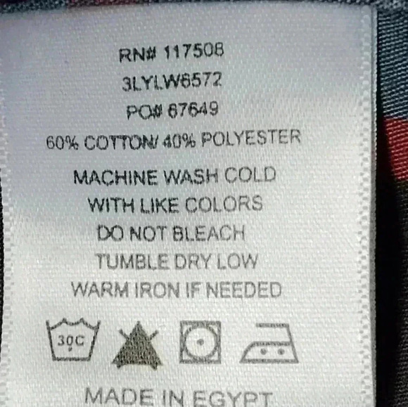 Levi's Men's Plaid Cotton Blend Button Down Shirt | Size Large - Picture 5 of 5